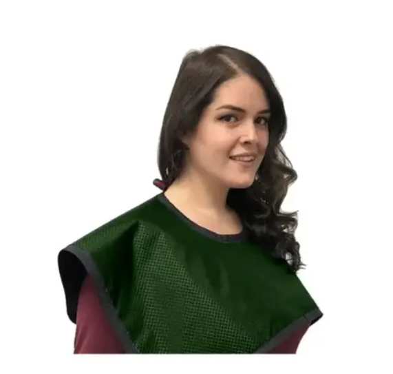 Flow CBCT Pano Cape w/o Collar, Lead Free, Hunter Green