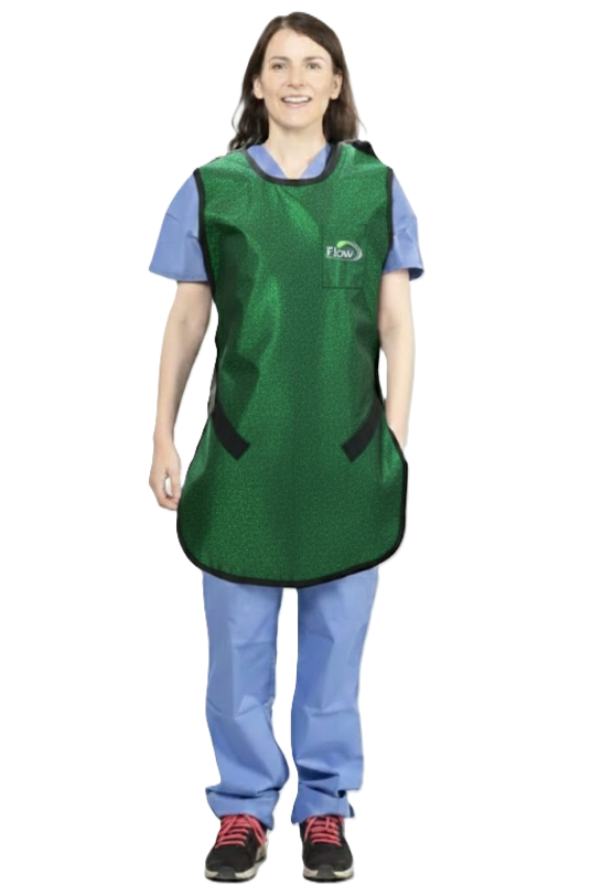 Flow Technician Apron, Med, Lead Free, Shimmering Green