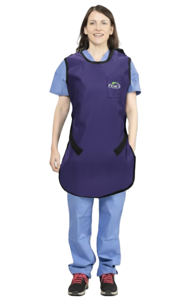 Flow Technician Apron, Lg, Lead Free, Purple