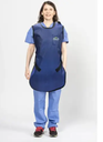 Flow Technician Apron, Small, Lead Free, Navy Blue