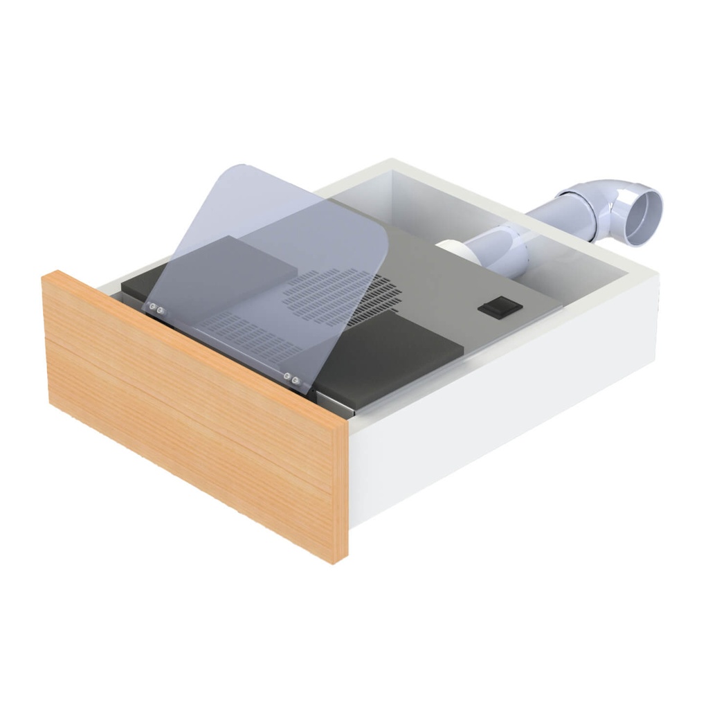 DownDraft Drawer w/ switch (3½”H x 11¼”W x 10”D)