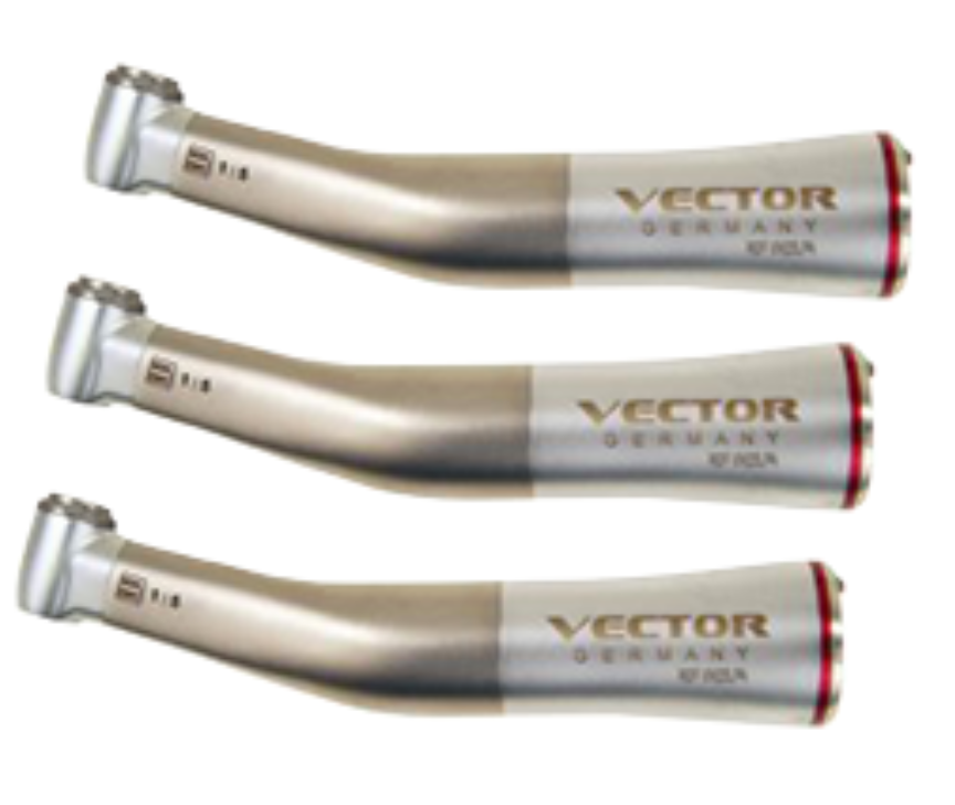 VECTORMatic 1:5 Increasing Internal Coolant Contra Angle Handpiece, 3/pk