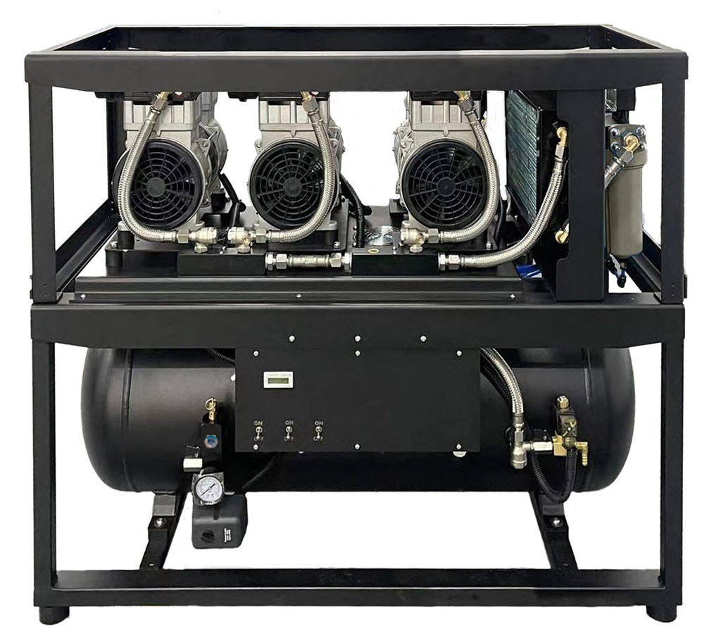 VECTOR Vortex compressor VSS6, Triple 2 HP (6HP Overall), 10-12 User, 29 Gal Tank