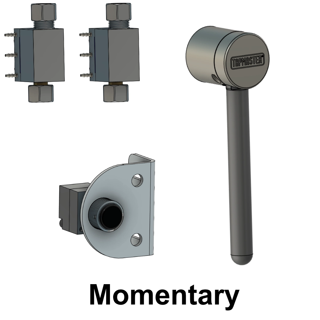 Tapmaster Euro Combination - Momentary Euro & Cabinet Door