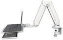 AccessMount™ Elite 5216 double arm mount Laptop tray with slider desk clamp