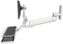 AccessMount™ Elite 5120 Paralink single arm LCD wall mount with a wrist-rest keyboard tray