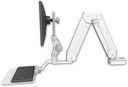 AccessMount™ Elite 5216 short Paralink double arm LCD mount for a 2" pole with a 12" flat keyboard tray