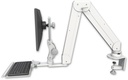 AccessMount™ Elite 5220 Paralink double arm LCD desk clamp with a 12" keyboard tray