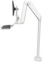 AccessMount™ Elite 5220 Paralink double arm LCD with a 48" floor pedestal and a wrist-rest keyboard tray