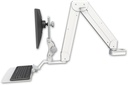 AccessMount™ Elite 5220 Paralink double arm LCD mount for a 2" pole with a 12" flat keyboard tray