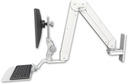 AccessMount™ Elite 5220 Paralink double arm LCD wall mount with a 12" flat keyboard tray