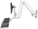 AccessMount™ Elite 5220 Paralink double arm LCD wall mount with a wrist-rest keyboard tray