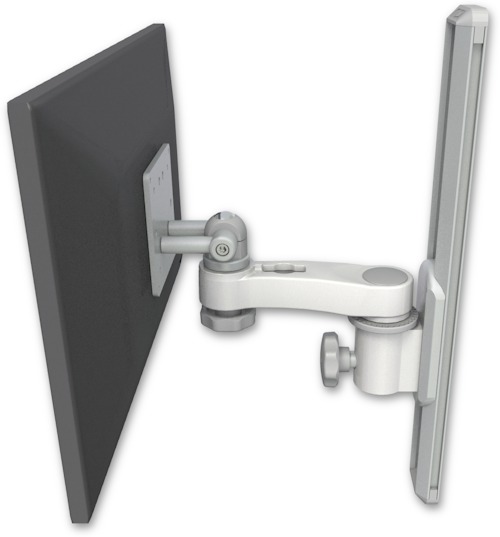 AccessMount™ ErgoVision 65 LCD mount on a 19" wall track slider with an 6" arm