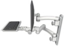 AccessMount™ ErgoVision 65 LCD mount on a 19" wall track with separate arms, a 12" paralink keyboard tray, and an 11" arm and 20" double-arm