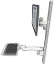 AccessMount™ ErgoVision 65 LCD mount on a 36" wall track with separate arms, a 12" keyboard tray, and an 11" arm