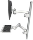 AccessMount™ ErgoVision 65 LCD mount on a 36" wall track with separate arms, a 12" keyboard tray, and an 11" arm and 20" double-arm