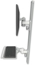 AccessMount™ ErgoVision 65 LCD mount on a 36" wall track with separate arms and a 12" keyboard tray