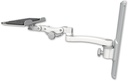 AccessMount™ 12" paralink keyboard tray mount on a 19" wall track slider and an 11" arm