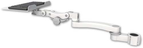 AccessMount™ 12" flat paralink keyboard tray mount for a 1.5" pole and an 11" arm