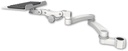 AccessMount™ 12" flat paralink keyboard tray mount for a 1.5" pole and a 20" double-arm