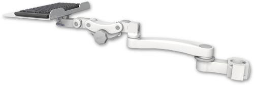AccessMount™ 12" flat paralink keyboard tray mount for a 2" pole and an 11" arm
