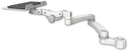 AccessMount™ 12" flat paralink keyboard tray mount for a 2" pole and a 20" double-arm