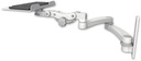 AccessMount™ 12" flat paralink keyboard tray wall mount and a 20" double-arm