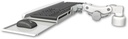 AccessMount™ Paralink keyboard tray w/ wrist rest bend desk mount and a 1" riser