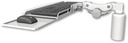 AccessMount™ Paralink keyboard tray w/ wrist rest bend desk mount and a 5" riser