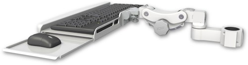 AccessMount™ Paralink keyboard tray w/ wrist rest bend mount for a 1.75" pole