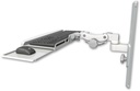 AccessMount™ Paralink keyboard tray w/ wrist rest bend mount on a 19" wall track slider