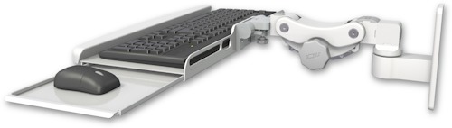 AccessMount™ Paralink keyboard tray w/ wrist rest bend wall mount