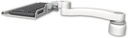 AccessMount™ 12" keyboard tray desk mount, a 1" riser, and an 11" arm