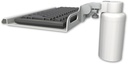 AccessMount™ 12" keyboard tray desk mount and a 5" riser