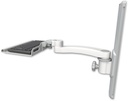 AccessMount™ 12" keyboard tray mount on a 19" wall track slider and an 11" arm