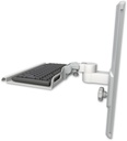 AccessMount™ 12" keyboard tray mount on a 19" wall track slider