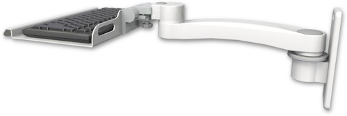 AccessMount™ 12" keyboard tray wall mount and an 11" arm
