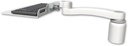 AccessMount™ 12" flat keyboard tray desk mount, a 3" riser, and an 11" arm