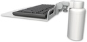 AccessMount™ 12" flat keyboard tray desk mount and a 5" riser