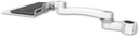 AccessMount™ 12" flat keyboard tray mount for a 1.5" pole and an 11" arm