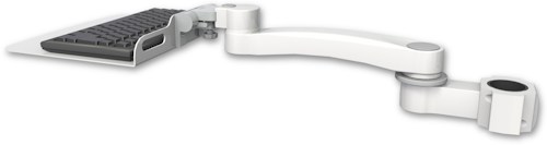 AccessMount™ 12" flat keyboard tray mount for a 1.75" pole and an 11" arm