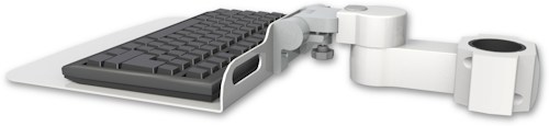 AccessMount™ 12" flat keyboard tray mount for a 1.75" pole
