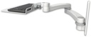 AccessMount™ 12" flat keyboard tray wall mount and a 20" double-arm