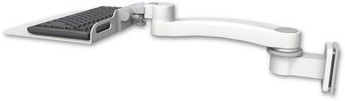 AccessMount™ 12" flat keyboard tray 3.5" wall mount and an 11" arm