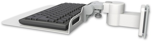 AccessMount™ 12" flat keyboard tray 3.5" wall mount