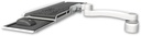 AccessMount™ Wrist-rest keyboard tray desk mount, a 1" riser, and an 11" arm