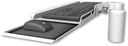 AccessMount™ Wrist-rest keyboard tray desk mount and a 5" riser