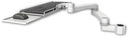 AccessMount™ Wrist-rest keyboard tray mount for a 1.5" pole and a 20" double-arm