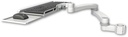 AccessMount™ Wrist-rest keyboard tray mount for a 2" pole and a 20" double-arm
