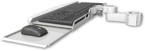 AccessMount™ Wrist-rest keyboard tray mount for a 2" pole